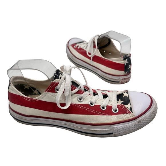 Converse UNISEX All Star OX Chuck Taylor Low M3494 American Flag MEN 8 / WMN 10 - Picture 4 of 12